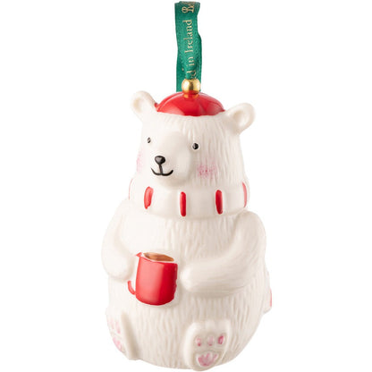 Belleek Polar Bear Ornament-Christmas-Goviers