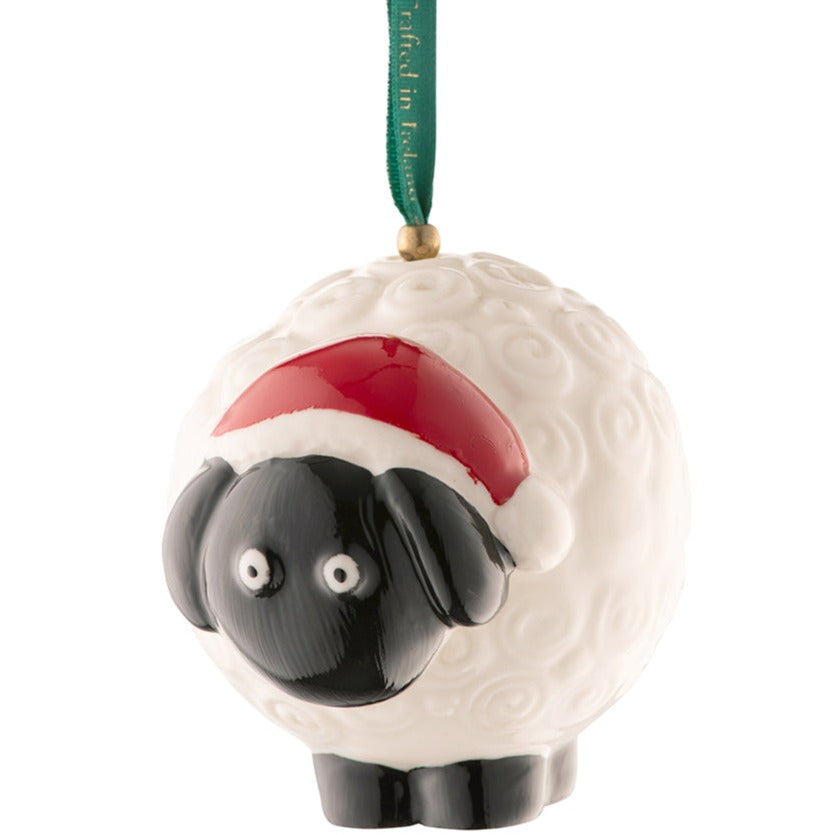 Belleek Sheep Ornament-Christmas-Goviers