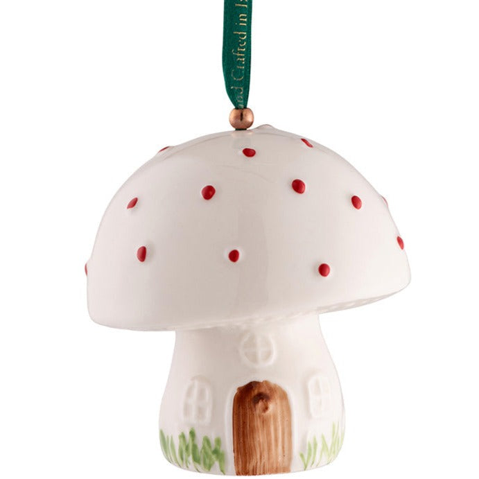 Belleek Toadstool Hanging Ornament-Christmas-Goviers