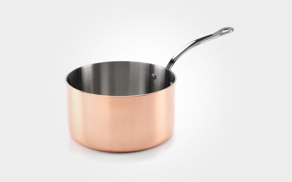 Samuel Groves Copper Induction Saucepan with Lid 20cm