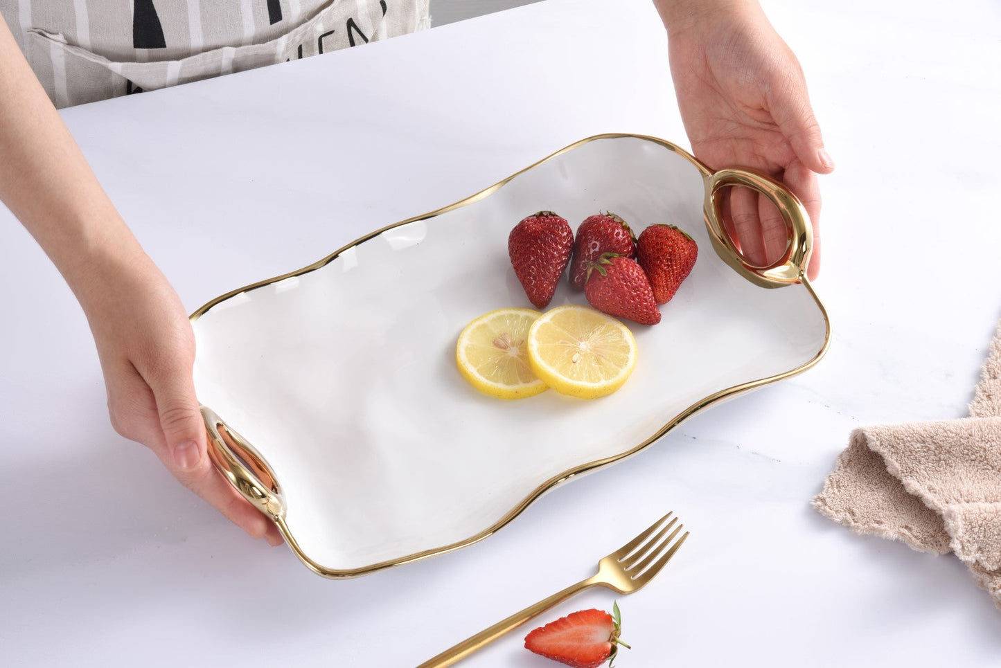 Pampa Bay Golden Handles Small Platter