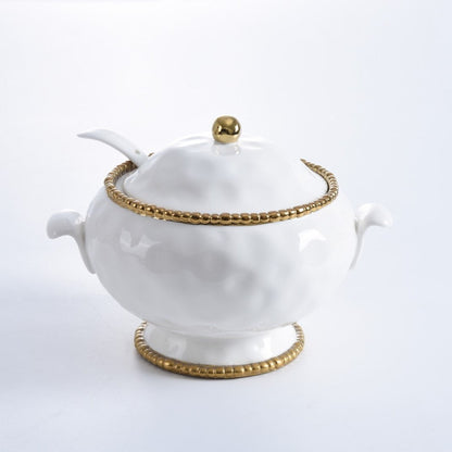 Pampa Bay Golden Salerno Soup Tureen & Ladle