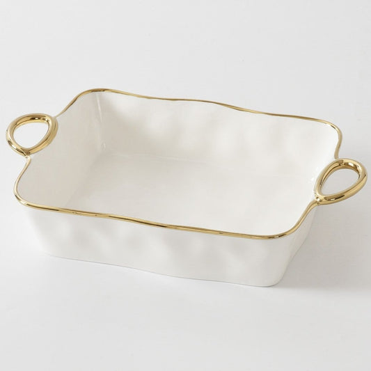 Pampa Bay Golden Handles Rectangular Baking dish