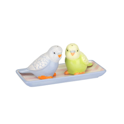 Cath Kidston Ceramic Budgie Salt & Pepper Shaker Set