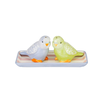 Cath Kidston Ceramic Budgie Salt & Pepper Shaker Set