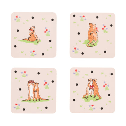 Cath Kidston Meerkats Coasters Set of 4