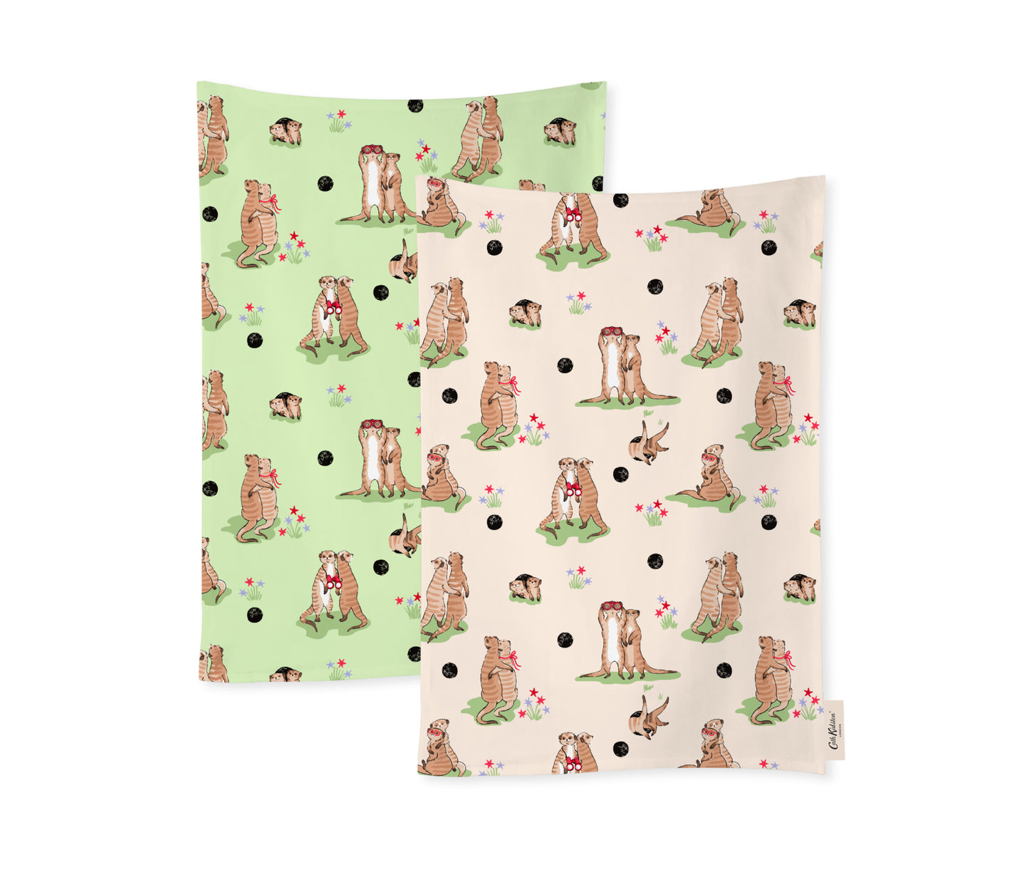 Cath Kidston Meerkats Tea Towels Set of 2