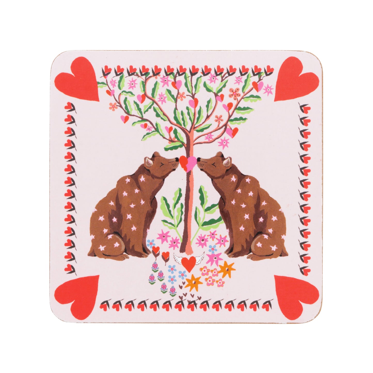 Cath Kidston Oh My Heart Coasters Set of 4