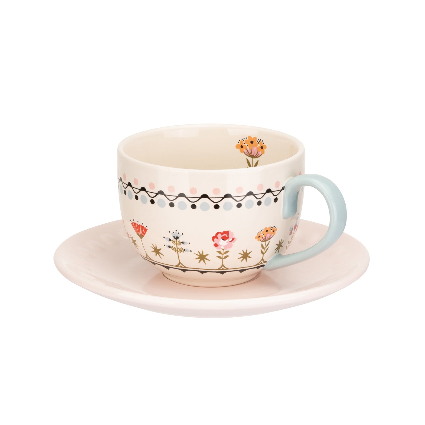 Cath Kidston Painted Table Teacup & Saucer Set