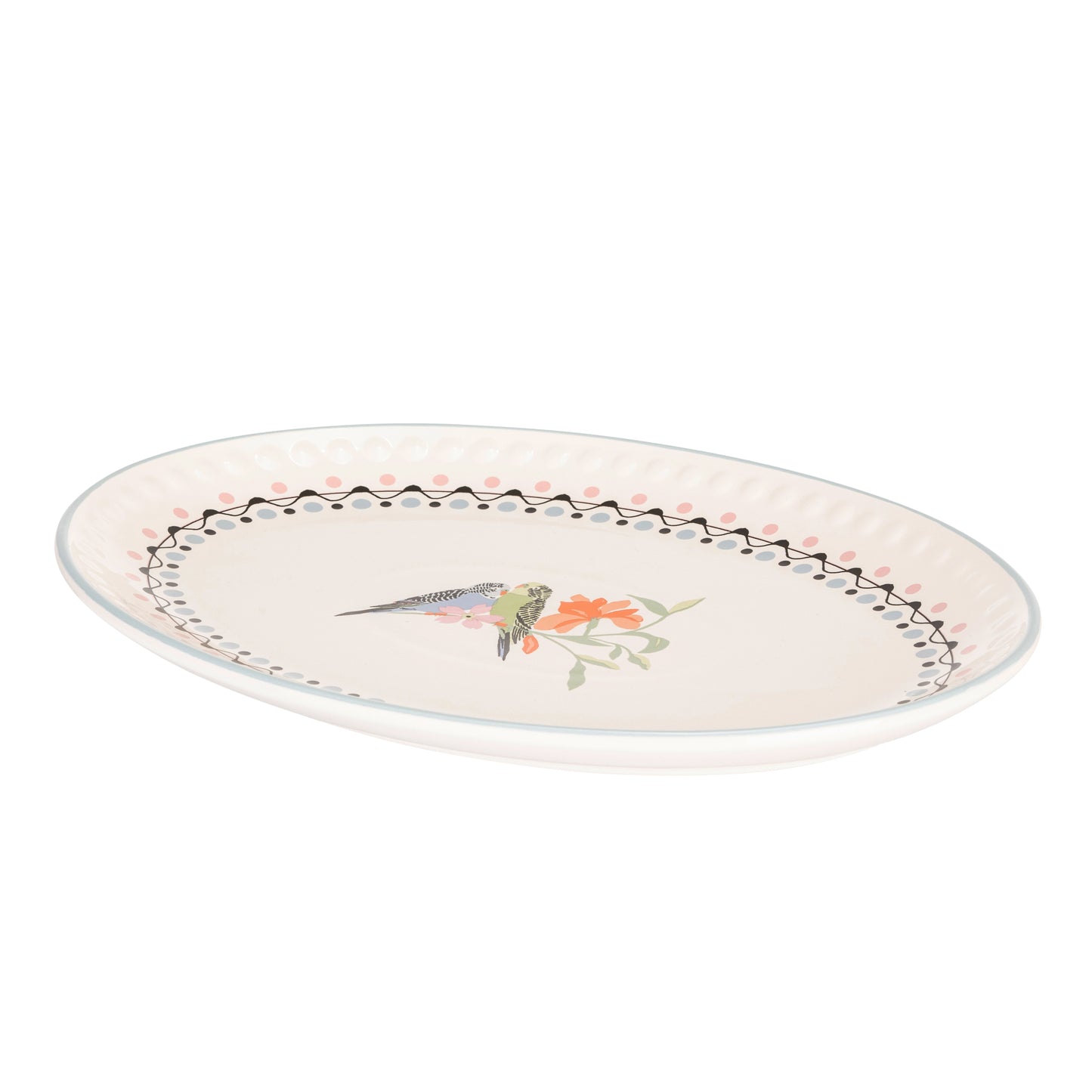 Cath Kidston Painted Table Ceramic Oval Platter 36CM