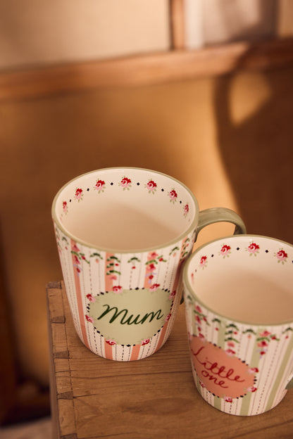 Cath Kidston Spring Birds Stanley Mugs Set of 2 Mum & Little One