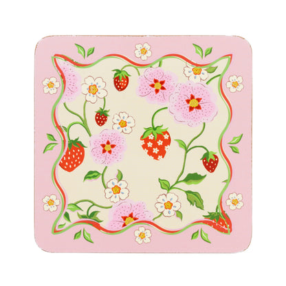 Cath Kidston Strawberry Coasters Set of 4