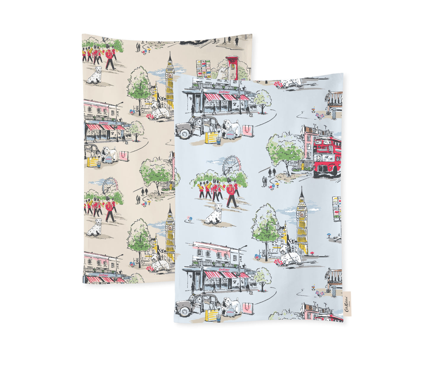 Cath Kidston Billie Goes to Town Tea Towels Set of 2