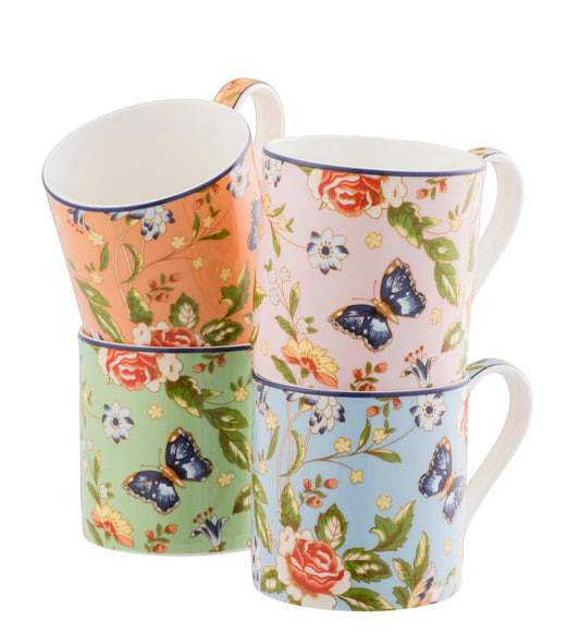 Aynsley Cottage Garden Windsor Mug Set of 4