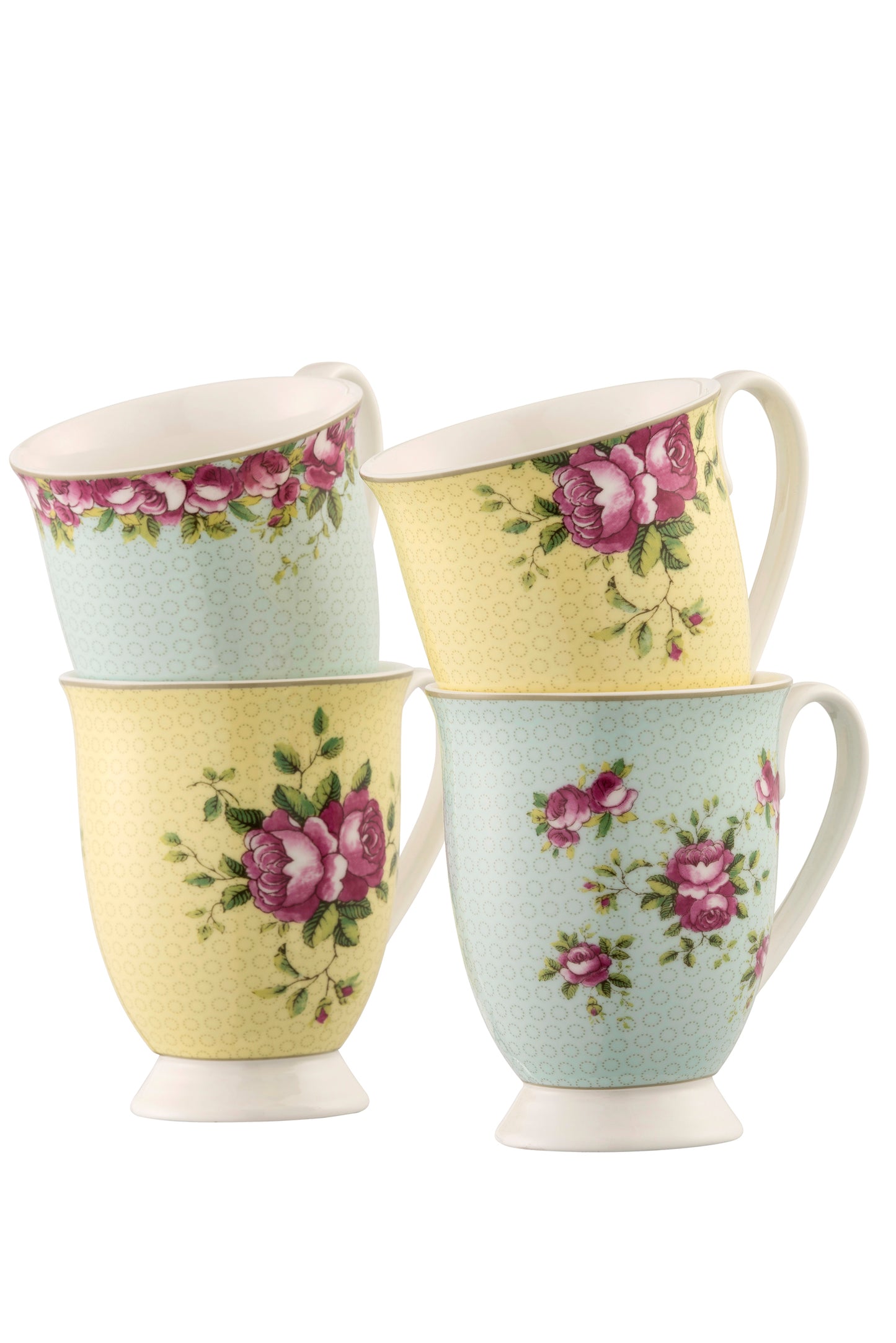 Aynsley Archive Rose Mug Set of 4