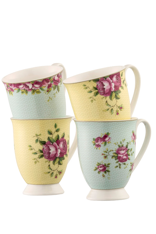 Aynsley Archive Rose Mug Set of 4