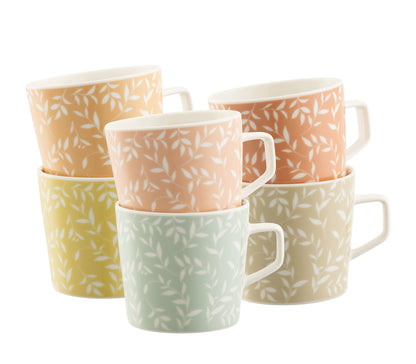 Aynsley White Willow Mug Set of 6