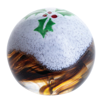 Caithness Glass Christmas Pud Small-Goviers