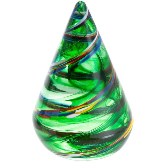 Caithness Glass Pine Christmas Tree Large-Paperweights-Goviers