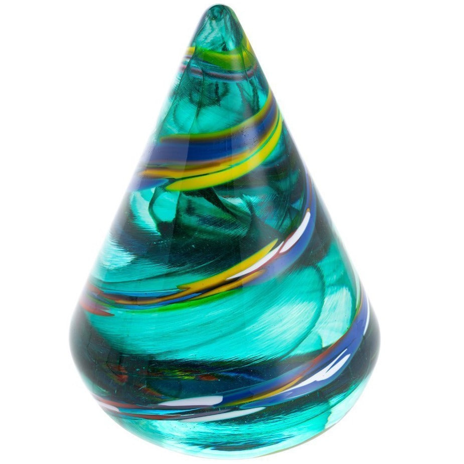 Caithness Glass Spruce Christmas Tree Medium-Paperweights-Goviers