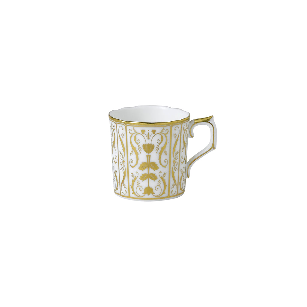 Royal Crown Derby Darley Abbey White Coffee Cup 85ml