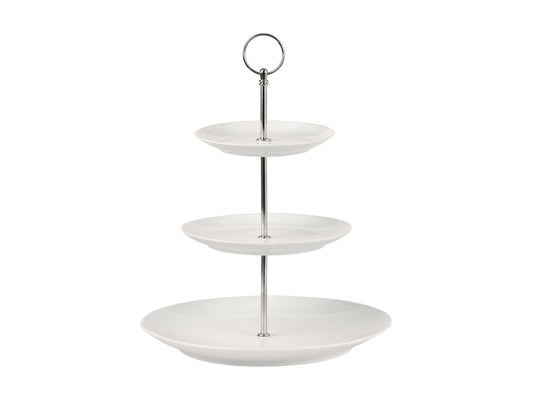 Maxwell and Williams White Basics 3 Tiered Cake Stand