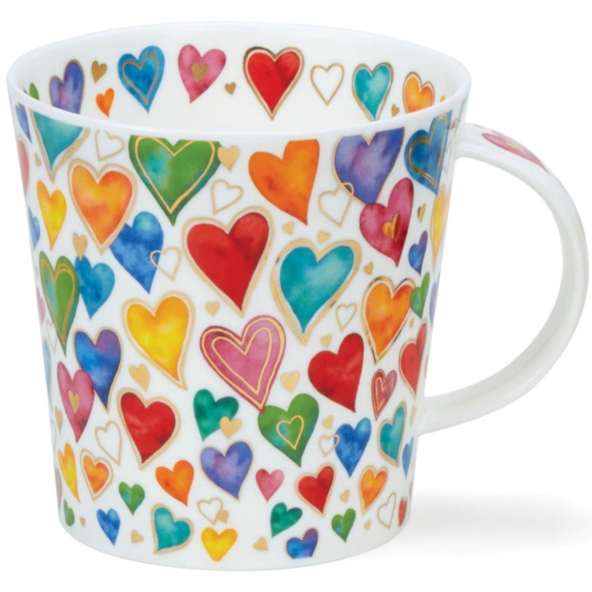 Dunoon Lomond Dazzle Hearts Mug-Goviers