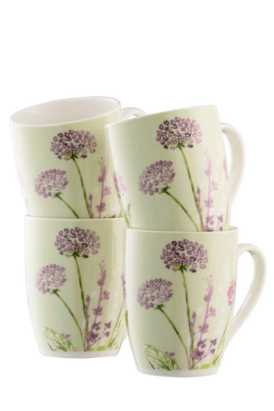 Aynsley Floral Spree Mugs Set of 4