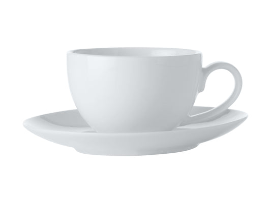 Maxwell and Williams White Basics Coupe Demi Cup & Saucer 100ml