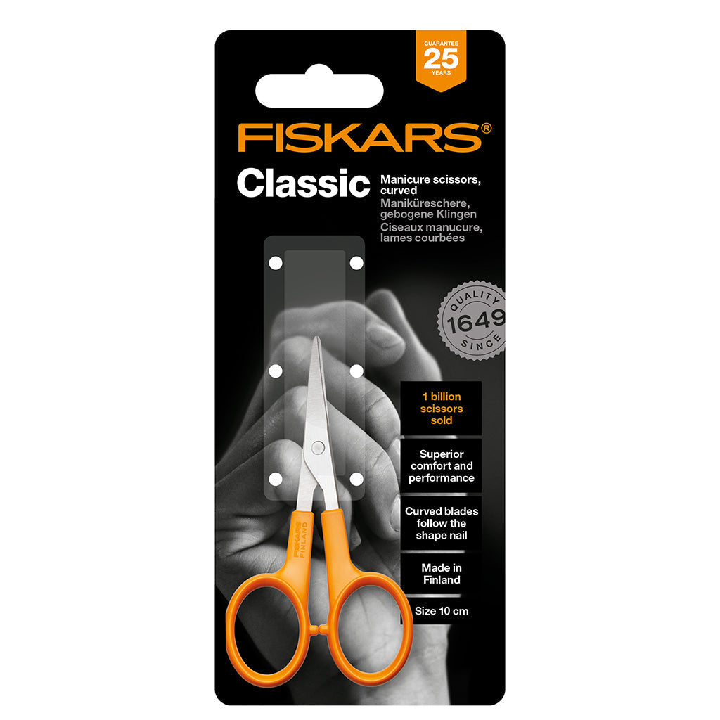 Fiskars Curved Manicure Scissors 10cm-gift-Goviers