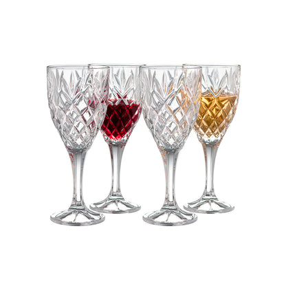 Galway Crystal Renmore Goblet Set of 4