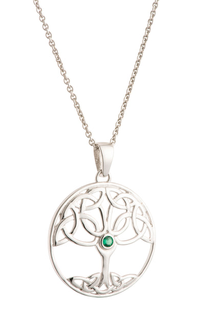 Galway Tree of Life Crystal Pendant