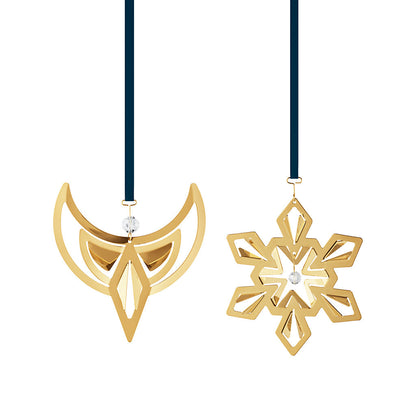 Georg Jensen Angel and Snowflake Set Gold 2024-Goviers