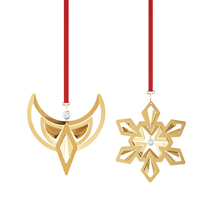 Georg Jensen Angel and Snowflake Set Gold 2024-Goviers