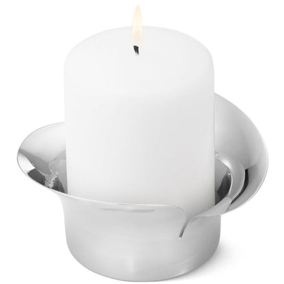 Georg Jensen Pillar Candleholder Bloom Botanica-Christmas-Goviers