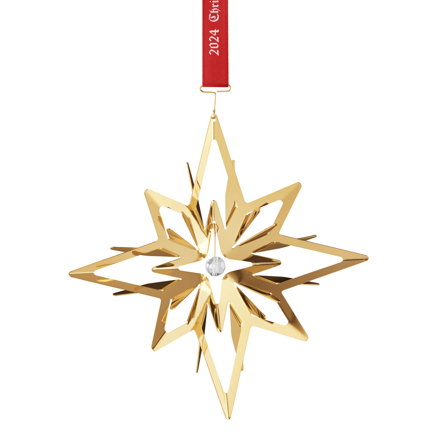 Georg Jensen Star Christmas Mobile 2024 Gold Plated-Goviers