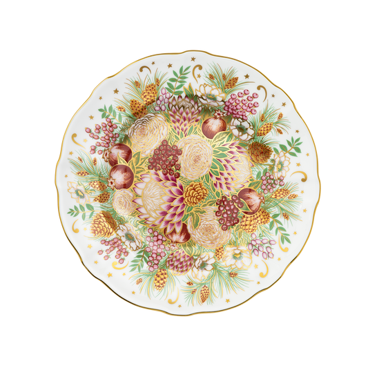 Royal Crown Derby Holiday Bouquet Accent Plate 21cm