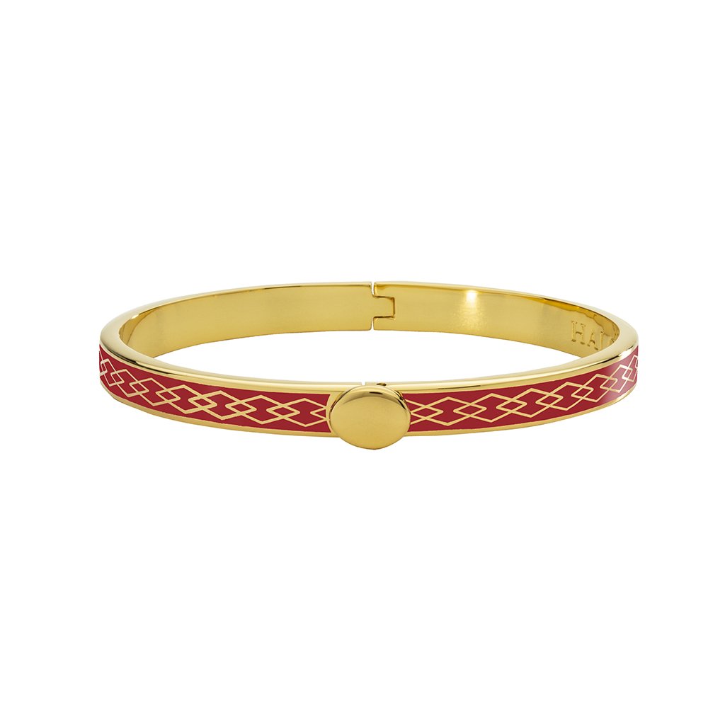 Halcyon Days Skinny Parterre Chain Red Gold-Goviers