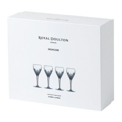 Royal Doulton Highclere Wine Goblets Box of 4