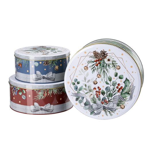 Hutschenreuther Christmas Carols 3 Metal Tins-Goviers