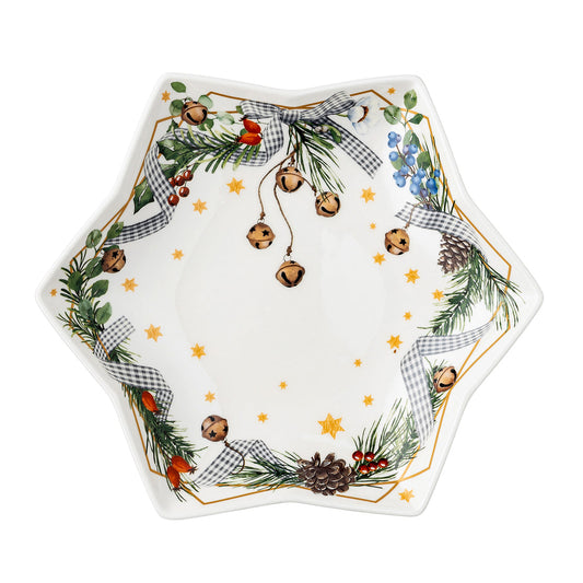 Hutschenreuther Christmas Carols Star Bowl 23.6cm-Goviers