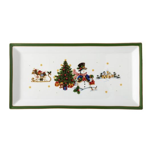 Hutschenreuther Happy Winter Time Platter - Green-Goviers