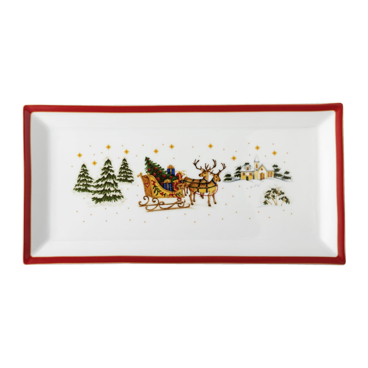 Hutschenreuther Happy Winter Time Platter - Red-Goviers