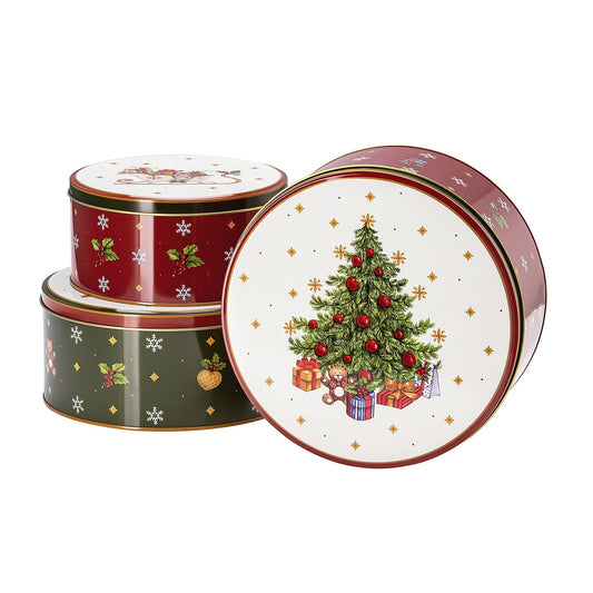 Hutschenreuther Happy Wintertime 3 Metal Tins-Goviers