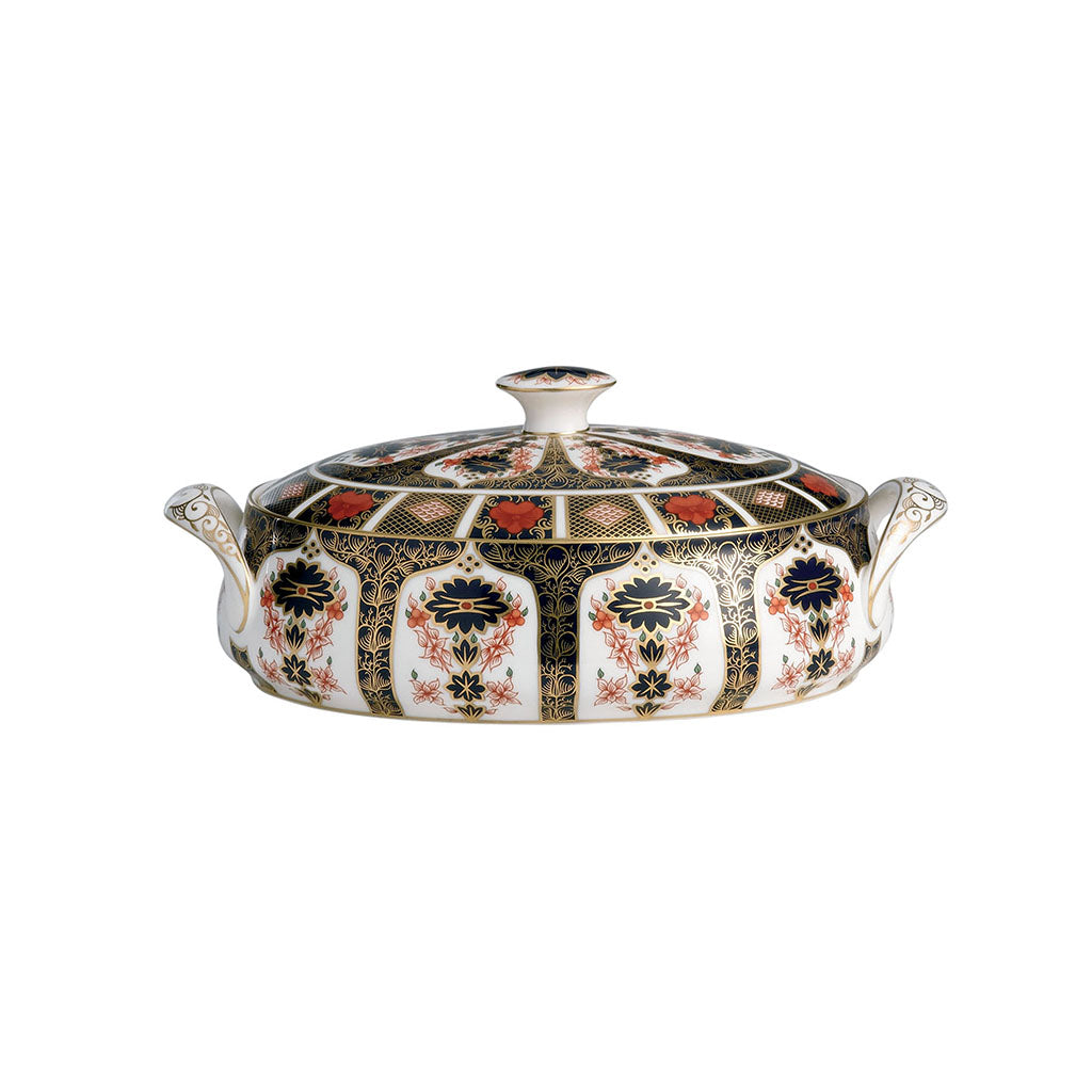 Royal Crown Derby Old Imari Covered Vegetable Dish 1.82L