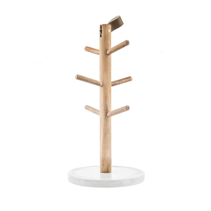 The Kitchen Pantry Acacia And Marble Mug Tree