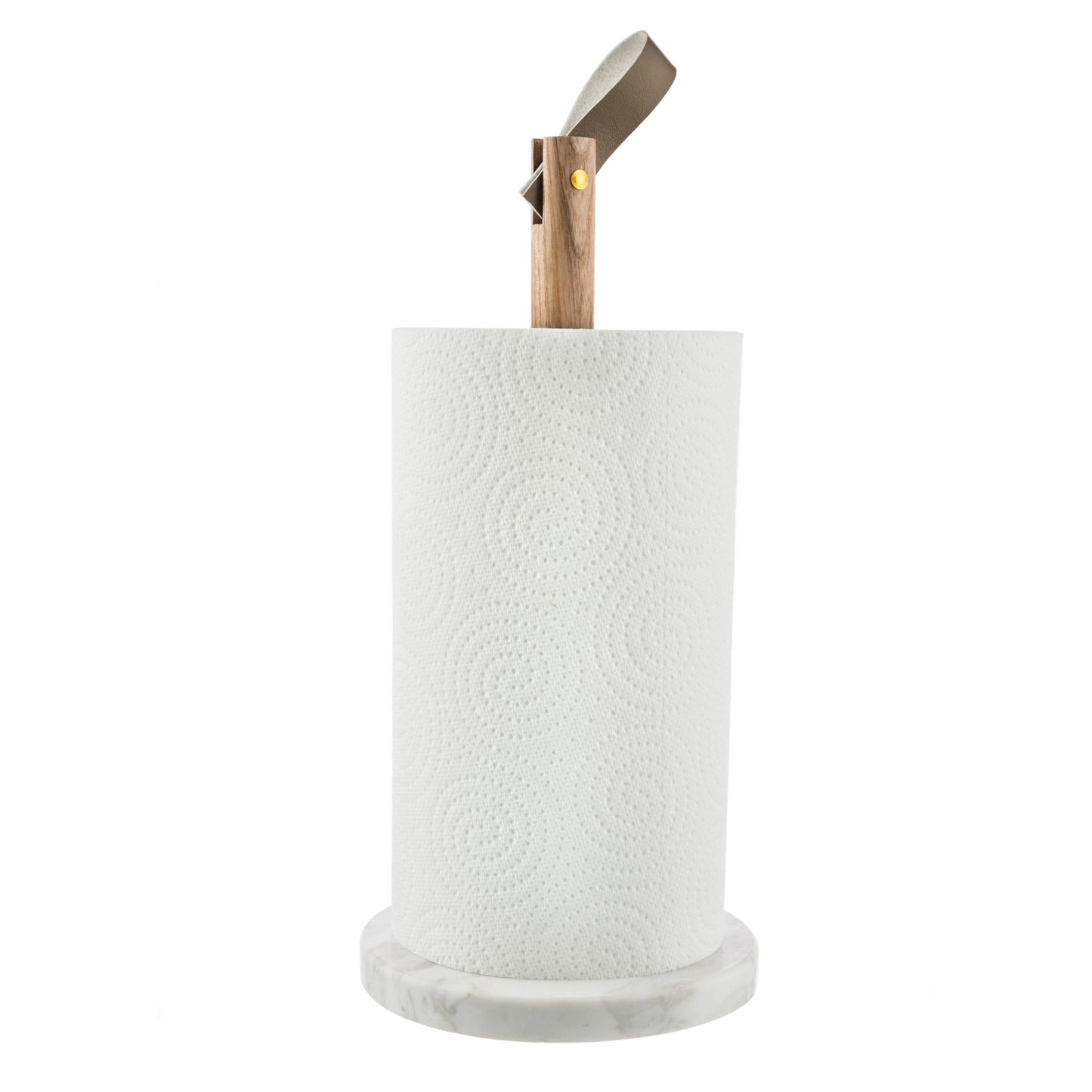 The Kitchen Pantry Acacia And Marble Paper Towel Holder