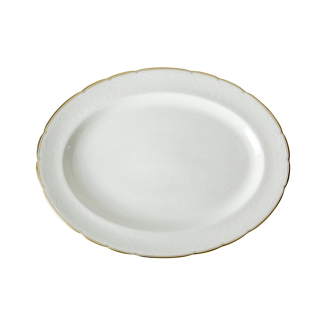 Royal Crown Derby Darley Abbey Pure Gold Oval Dish 41.8cm