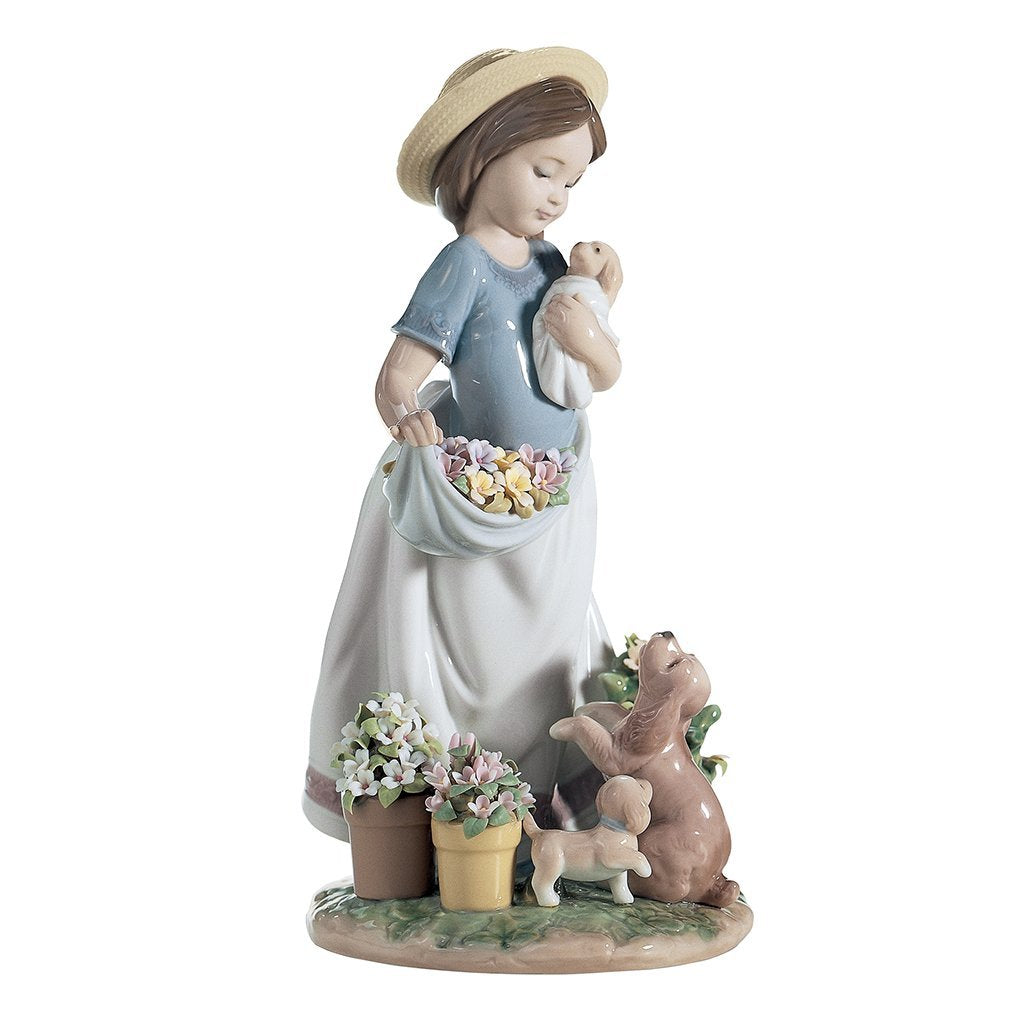 Lladro A Romp In The Garden-Figurines-Goviers