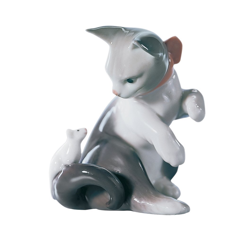 Lladro Cat and Mouse-Collectables-Goviers